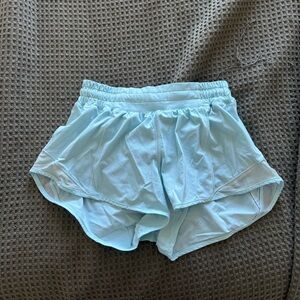 Light blue lululemon hotty hot short